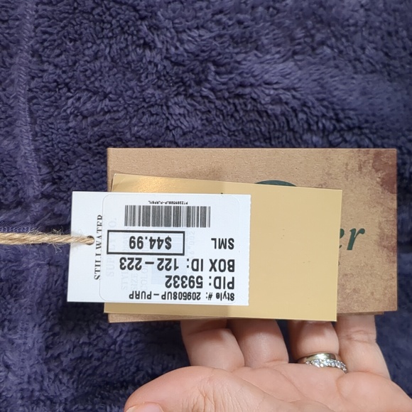 NWT Stillwater Women's Full Zip Jacket/Fleece Super Soft Purple Size Small - Picture 4 of 12